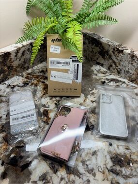 Goldie Pink Wallet Case for iPhone BUNDLE 12/12 Pro